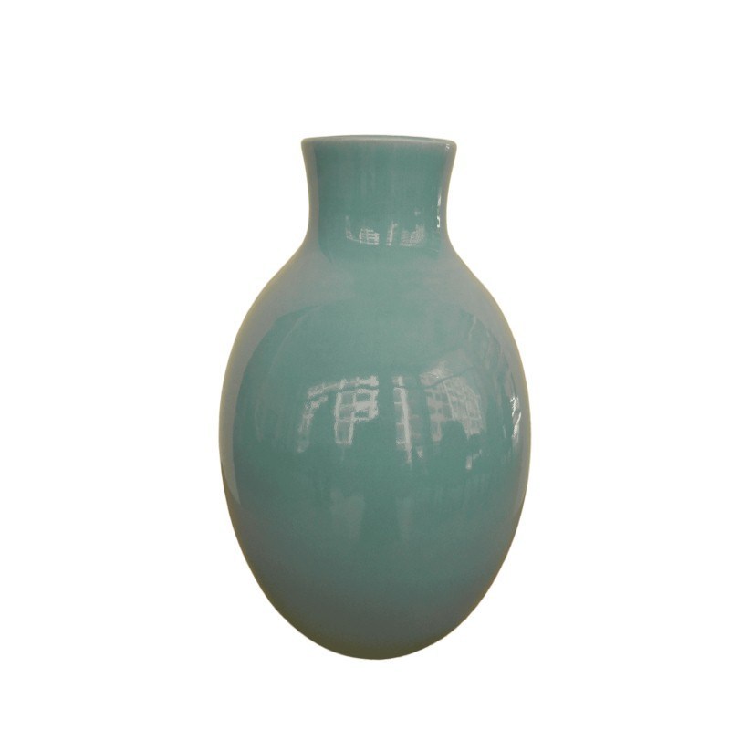 Duo Vase boule et Vase arrondi uni bleu